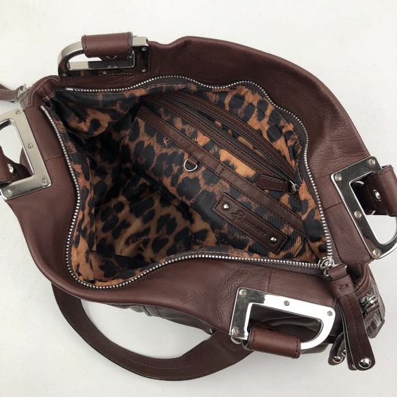 B. Makowsky Leather Shoulder Bag - Picture 6 of 9